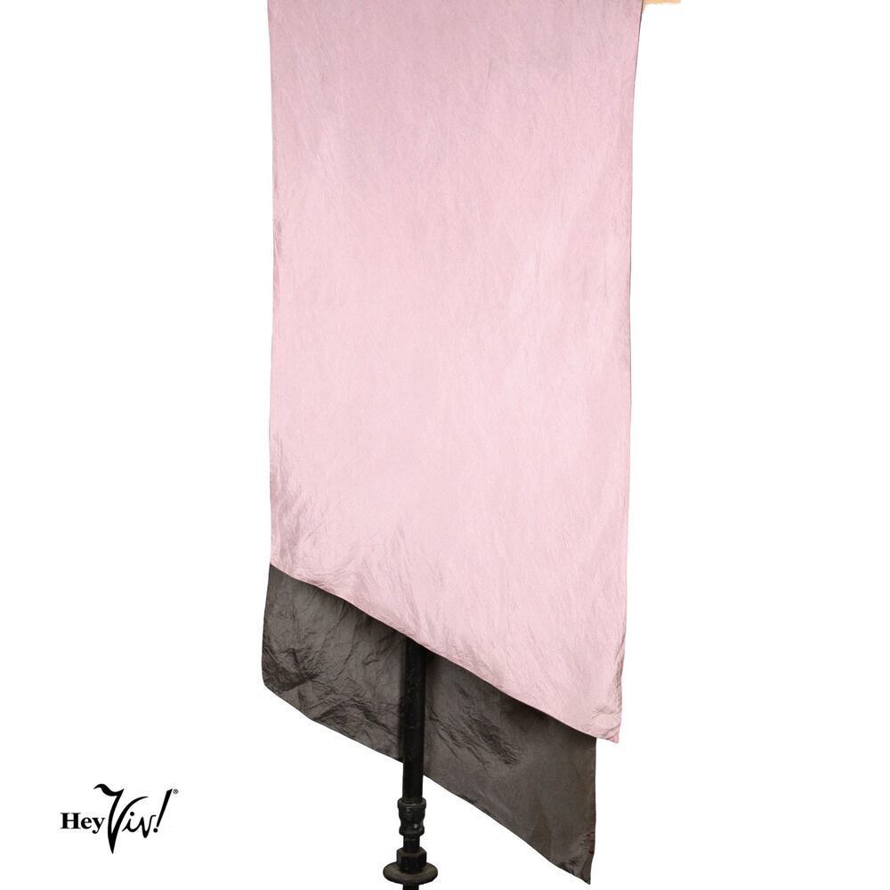 Vintage Reversible Evening Wrap Scarf Pink Gray Shimmer Long 64" Formal -Hey Viv